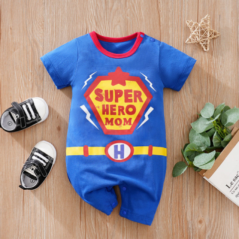 Imbracaminte, incaltaminte - Salopeta pentru baietei - Super Hero