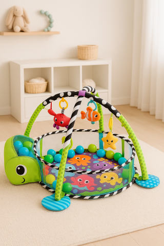 Salteluta interactiva 3in1 testoasa bile colorate Bebelul [1]