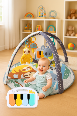 Saltelute si centre de activitati - Salteluta interactiva pentru bebelusi cu pian si jucarii Koala | Bebelul