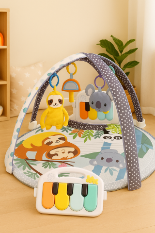 Salteluta interactiva pentru bebelusi cu pian si jucarii Koala | Bebelul [1]