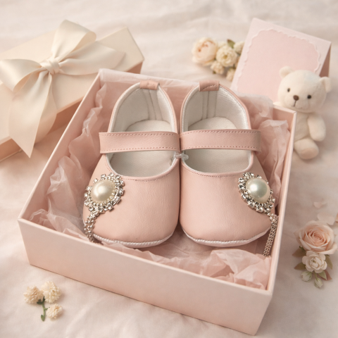 Sandale fetite BOAC roz cu piatra [2]