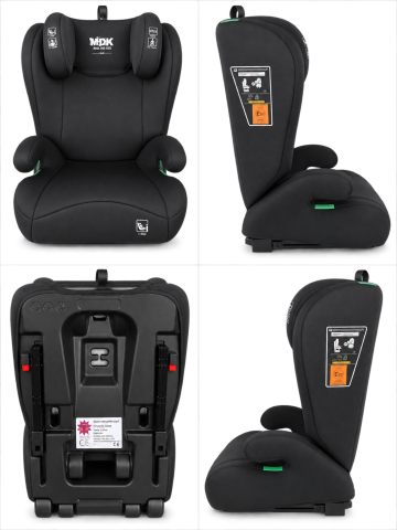 Scaun auto i-Size MDK OG303B, 100-150 cm, ISOFIX, tetiera reglabila, centura auto 3 puncte, R129/04, negru [2]