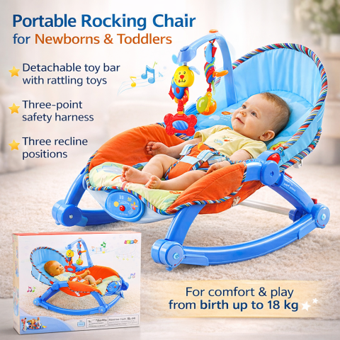Balansoare si leagane electrice - Scaun balansoar pentru nou nascut si copil mic 3 pozitii
