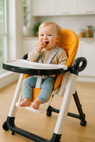 Scaun de masa AppeKids - Vogue - PORTOCALIU