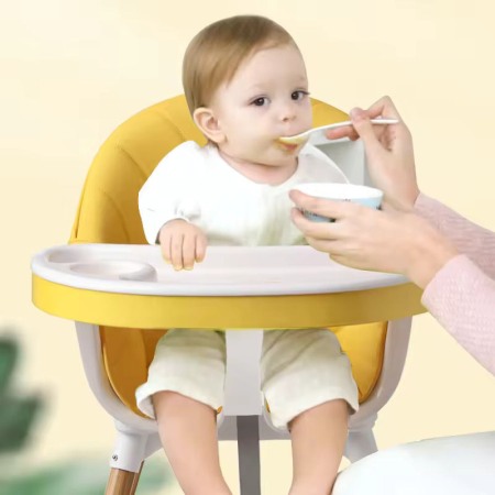 Scaun de masă 3 în 1 pentru bebeluși cu tavă dublă și centură de siguranță [10]