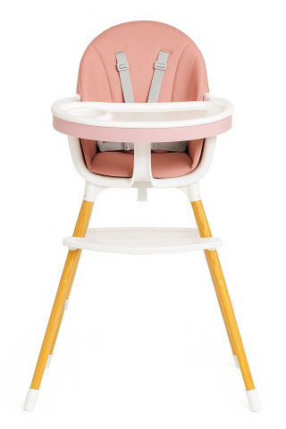 Scaun de masă 3 în 1 pentru bebeluși cu tavă dublă și centură de siguranță [1]