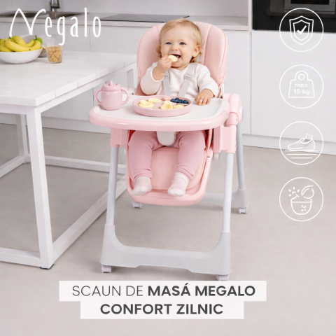 SCAUN DE MASA MEGALO ROZ [1]