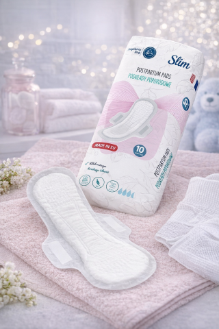 Igiena si ingrijire - Set 10 tampoane postnatale Akuku Slim