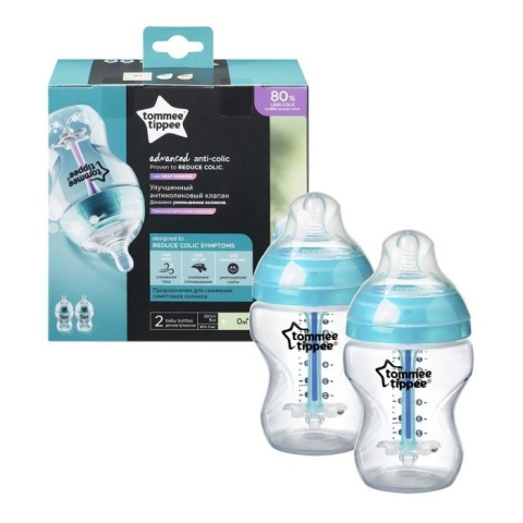 Biberoane - Set 2 Biberoane Tommee Tippee Advanced Anti-Colic 260 ml
