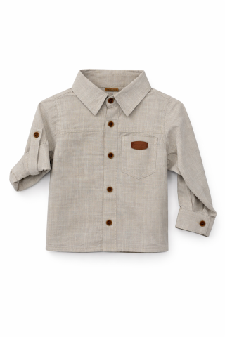 Set 2 piese camasa gri si pantaloni albastri baieti Oryeda [2]