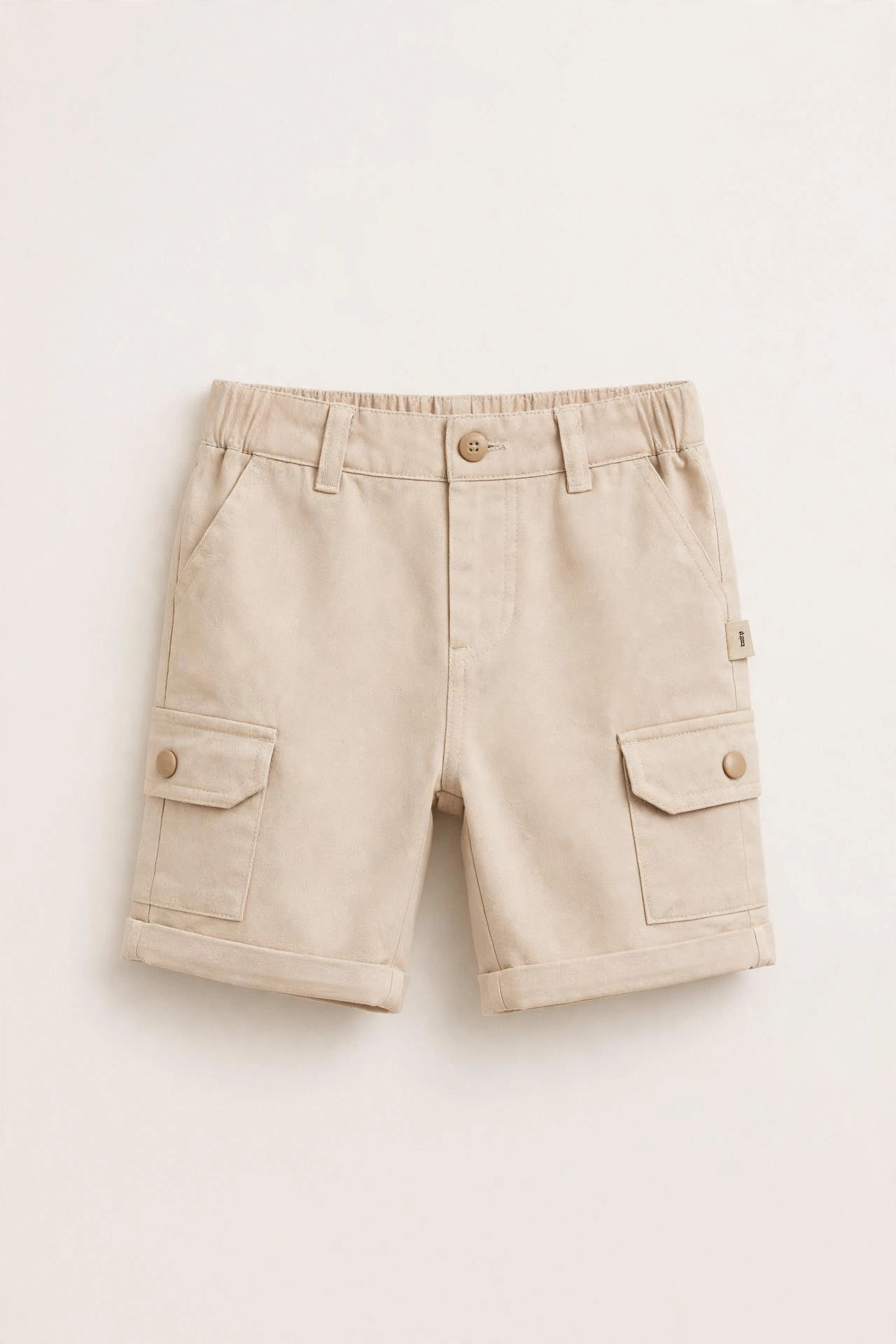 Set 3 piese baieti COMFORT BABY, camasa, maiou si bermude, 100% bumbac, Crem, 2-6 ani [5]