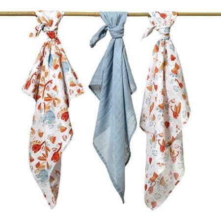 Set 3 scutece din muselina, BabyOno, Bumbac, 70x70 cm, MULTICOLOR [2]