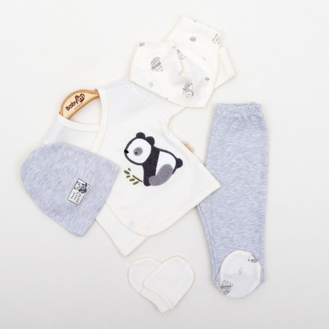 Set 5 piese pentru nou nascuti, model cu PANDA [1]