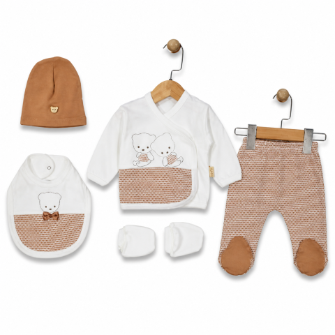 Set 5 piese pentru nou nascuti, model cu Ursuleti MARO [1]