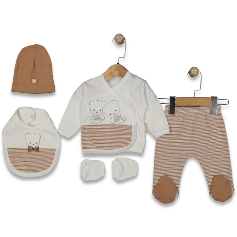 Set 5 piese pentru nou nascuti, model cu Ursuleti MARO [1]