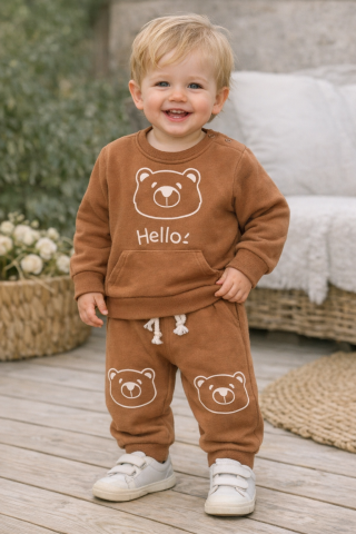 Imbracaminte - Set bluzita si pantaloni Bear