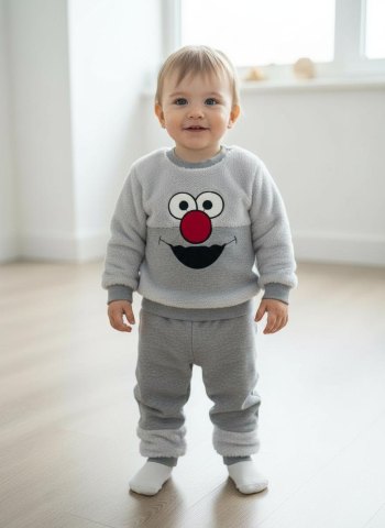 Set bluzita si pantaloni - Set bluzita si pantaloni Gules - Gri