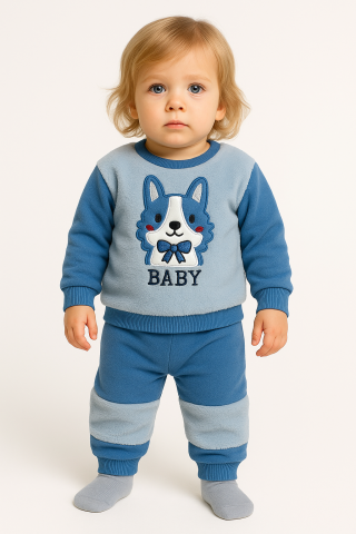 Imbracaminte - Set bluzita si pantaloni Gules - Vulpe - Albastru