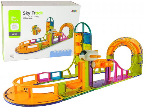 Jucarii Copii - blocuri-constructie-magnetice-sky-track-61-piese-Bebelul