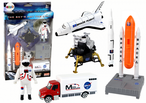 Jucarii Copii - set-figurine-vehicule-explorare-spatiala-colorate-3ani-Bebelul