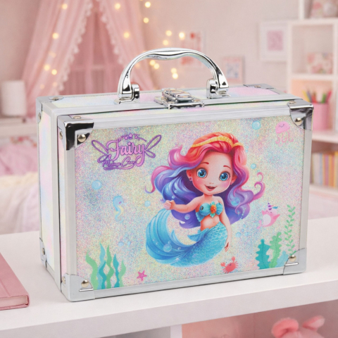 Set cosmetice machiaj si unghii cu sclipici sirena [5]