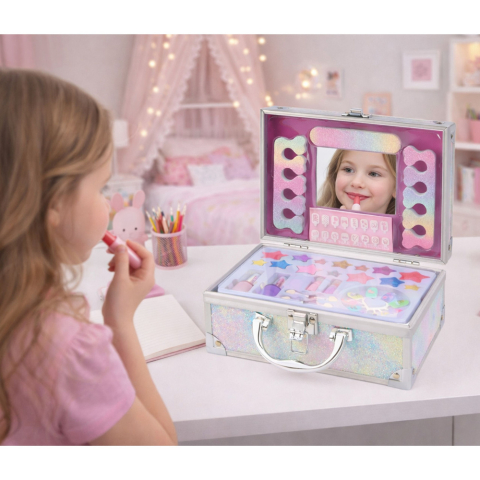 Set cosmetice machiaj si unghii cu sclipici sirena [4]