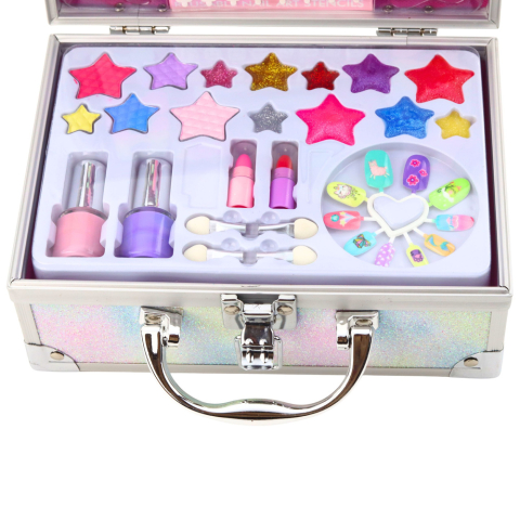 Set cosmetice machiaj si unghii cu sclipici sirena [2]