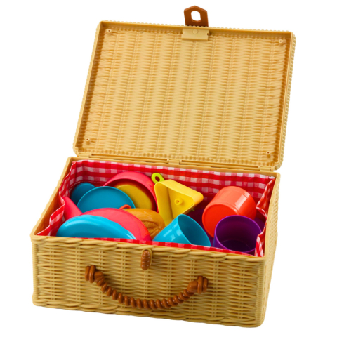 Set de Ceai in Cosulet cu Cesti Farfurii si Dulciuri 23 piese [3]