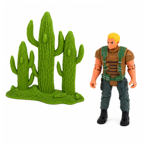 Set dinozaur LEAN Toys cu figurina de vanator, membre mobile, plasa si accesorii 3 ani+ [2]