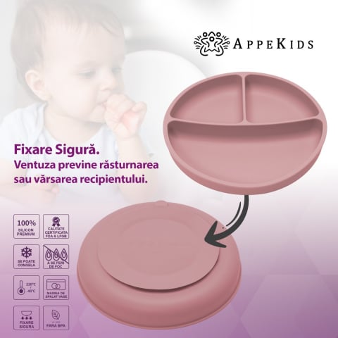 Set Diversificare, AppeKids, 100% Silicon, Classic - ROZ [3]