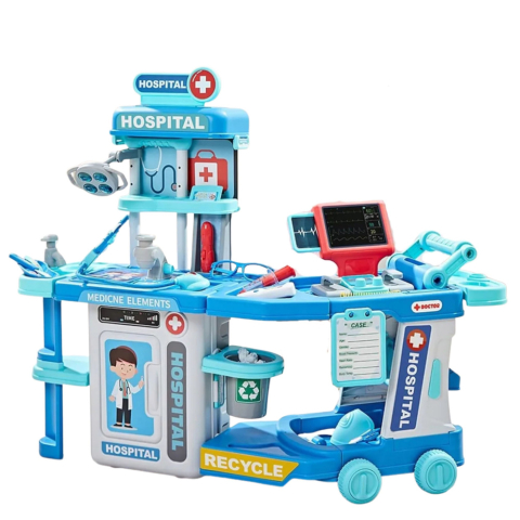 Set Doctor Spital in Valiza 2 in 1 cu Lumini Sunete si Accesorii [1]