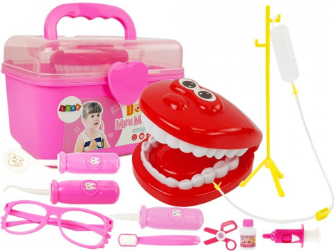 Jucarii Copii - set-doctor-stomatolog-copii-jucarie-ustensile-trusa-periuta-freze-Bebelul