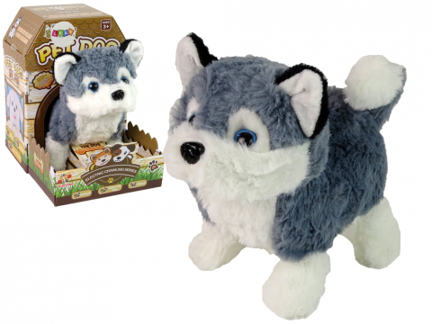 Jucarii Copii - catelus-interactiv-husky-merge-coada-sunete-20cm-Bebelul