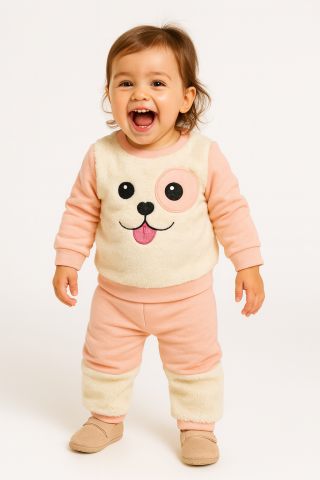 Set hanorac și pantaloni - Set hanorac si pantaloni asortati fetite