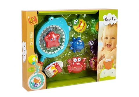 set-jucarii-baie-plasa-pescuit-animalute-bebelusi-baita-apa-Bebelul [7]
