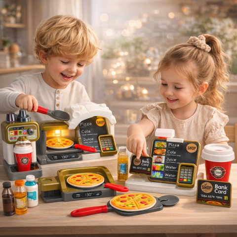 Set Magazin Pizza Cafetiera Bauturi Casa de Marcat [2]