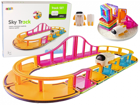 Jucarii Copii - blocuri-de-constructie-magnetice-sky-track-29-piese-Bebelul