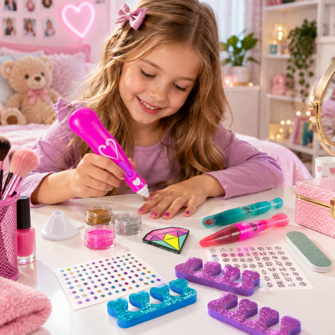 set-manichiura-pixuri-unghii-glitter-diamante-fetite-Bebelul [1]