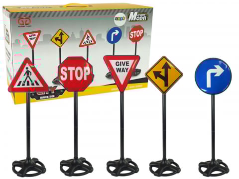 Jucarii Copii - set-mare-semnale-circulatie-educative-82cm-Bebelul