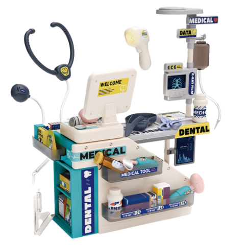 Set medical dentist farmacist cu masa lumini sunete accesorii 51 piese [2]