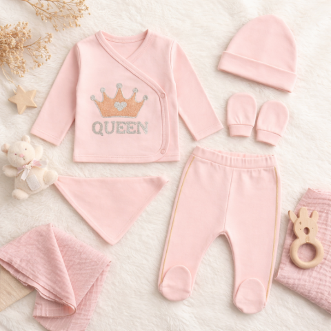 Set pentru bebelusi 0-3 luni Queen 5 piese [1]