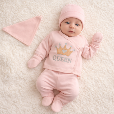 Imbracaminte - Set pentru bebelusi 0-3 luni Queen 5 piese