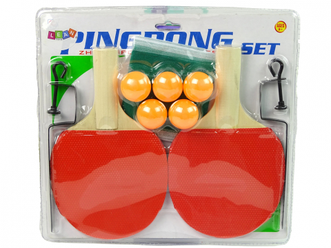 Jucarii Copii - Set de Tenis de Masa Ping-Pong cu Palete, Fileu si 5 Mingi
