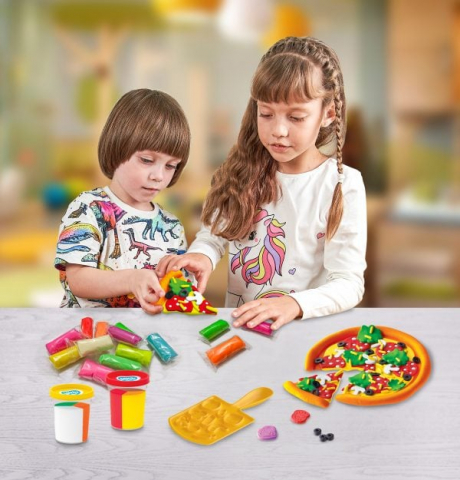 Jucarii Copii - Set plastilina 100% ECO, Lovin'Do, Pizza Time