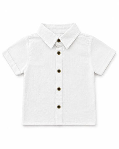 Set salopetă tip denim cu cămașă pentru băieți, 6–24 Luni [3]