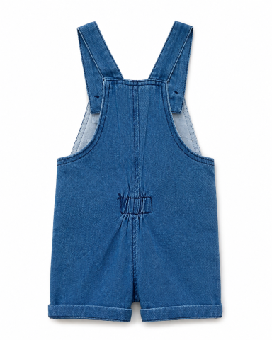 Set salopetă tip denim cu cămașă pentru băieți, 6–24 Luni [4]