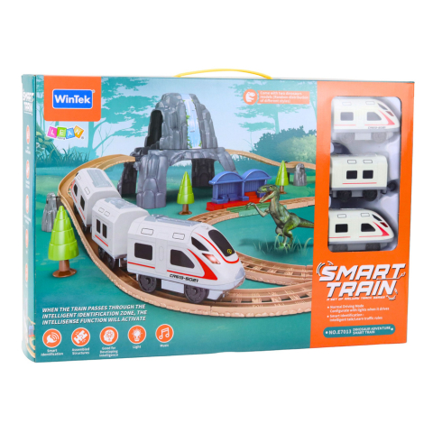 Set tren electric parc dinozauri cu lumini si sunete 76 cm [5]