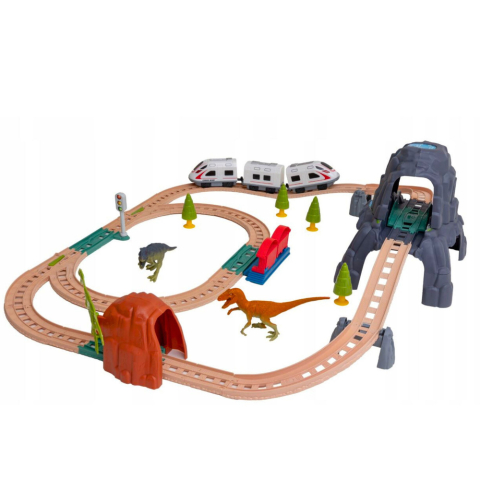 Set tren electric parc dinozauri cu lumini si sunete 76 cm [1]