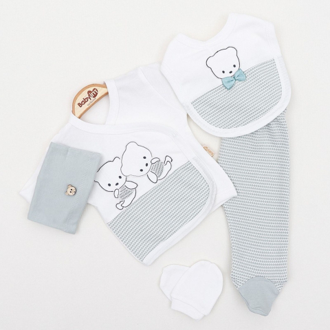 Set 5 piese pentru nou nascuti, model cu Ursuleti [2]