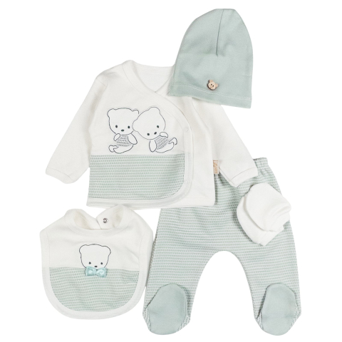 Set 5 piese pentru nou nascuti, model cu Ursuleti [1]